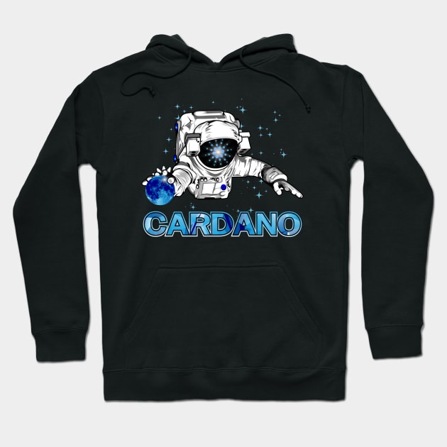 Cardano, ADA, HODL, to the moon, blockchain Hoodie by Lekrock Shop